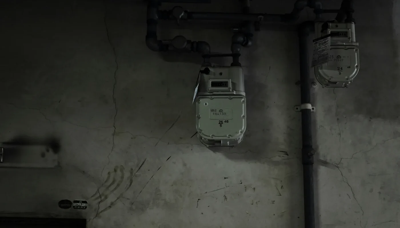 Residential electricity meter used to track household energy consumption